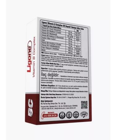 Rcfarma Vitamins B 30 Capsules Ligone Vitamin B Complex Capsules - Buy Online on GoSupps.com