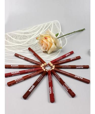 Sabbi Cosmetics Lip pencil set 12 pcs matte waterproof - Buy Online on GoSupps.com