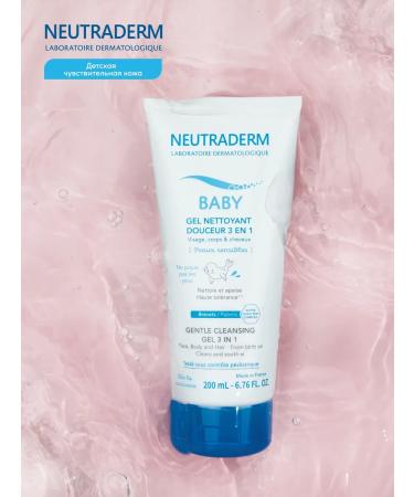 Laboratoire Neutraderm Children's cleansing gel 3 in 1 for face body and hair 200 ml