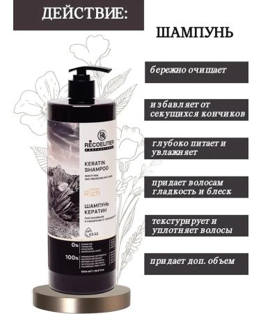 RECOELITIER PROFESSIONAL Shampoo and hair balm keratin Salusculuscous 2000 ml - Buy Online on GoSupps.com