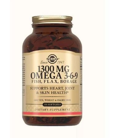 Solgar complex of fatty acids 1300 omega 3-6-9 N60 -1UP