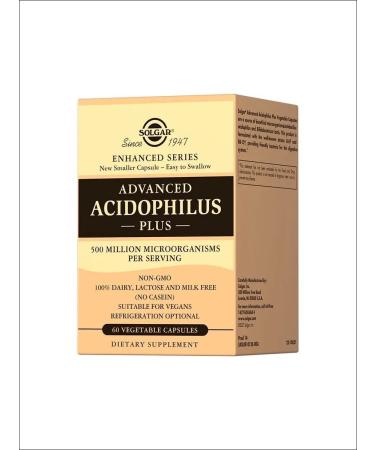 Solgar Acidophilus plus multiprobiotic caps # 60 - Buy Online on GoSupps.com