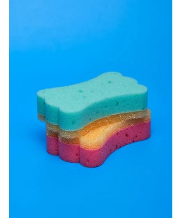 TET Shower washcloth massage XL body sponge large 17x11 1  - Buy Online on GoSupps.com