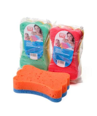 TET Shower washcloth massage XL body sponge large 17x11 1  - Buy Online on GoSupps.com