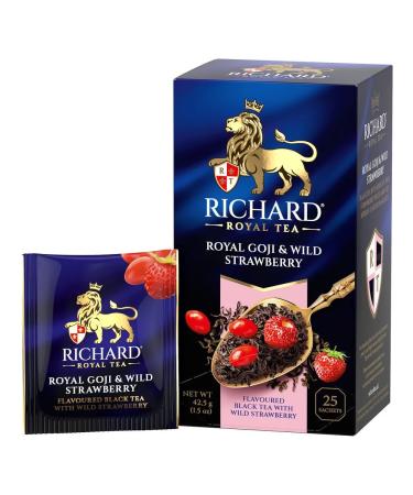 Richard Tea in bags Royal Goji & Wild Strawberry 3x20 pcs - Buy Online on GoSupps.com
