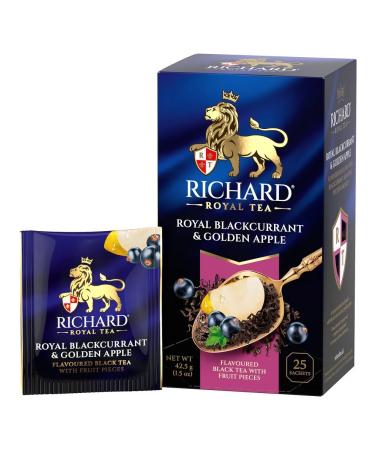 Richard Tea in bags Royal Blackcurrant & Golden Apple 3x20 pcs - Buy Online on GoSupps.com