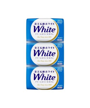 KAO Solid Cream-soap of White with the aroma of white colors 3pcs * 130 g