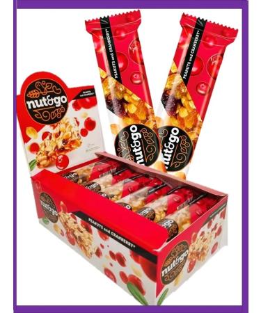 KDV Bangs Nut and GO 1 block*18pcs with peanuts and cranberries