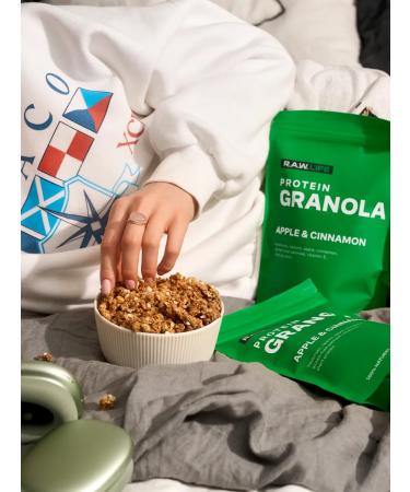 RAWLIFE Granola protein without sugar apple-brown 220g - Buy Online on GoSupps.com
