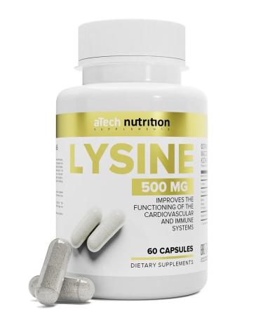aTech nutrition L-L-Lysine L-lysine amino acids for immunity 500 mg - Buy Online on GoSupps.com
