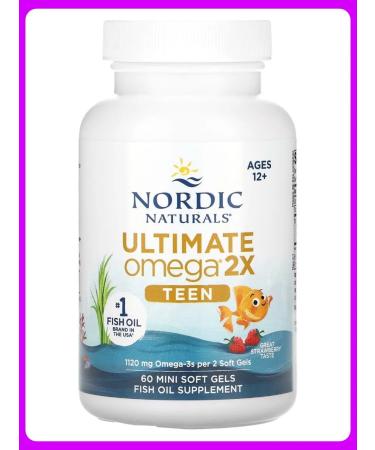 Nordic Naturals Omega-3 for teenagers (+12) 60 minicapsul
