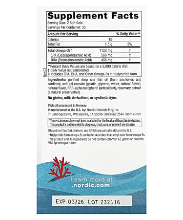 Nordic Naturals Omega-3 for teenagers (+12) 60 minicapsul - Buy Online on GoSupps.com