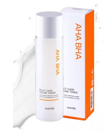 Eyenlip Korean toner-cream with AHA & BHA 200ML acids - Buy Online on GoSupps.com