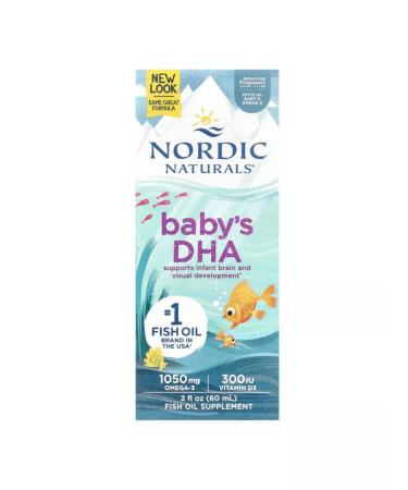 Nordic Naturals Dokosagexenic acid (DHG) with D3 1050 mg 60 ml - Buy Online on GoSupps.com