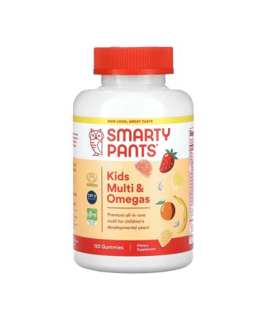 SmartyPants Children's multivitamins with omega-3 120 chewing tablets
