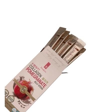 Jinskin Jelly with collagen Collagen Pomegranate Jelly Sticks - Buy Online on GoSupps.com