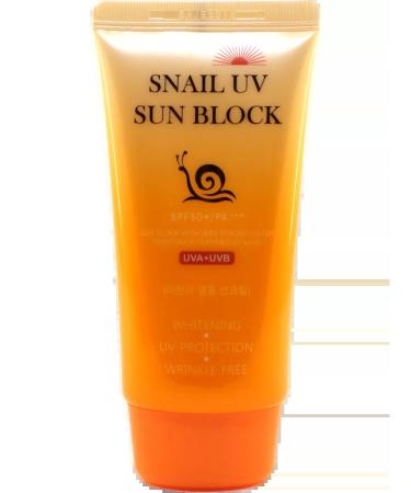 Jigott Sunscreen Cream UV with Snail Extract SPF50 PA +++ - Buy Online on GoSupps.com