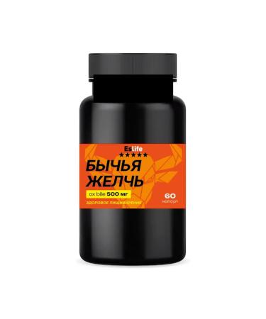 ESlife Bull bile Ox Bile 500 mg 60 capsules - Buy Online on GoSupps.com
