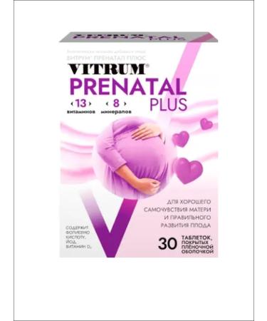 Vitrum Prenatal plus vitamins for pregnant women table No. 30