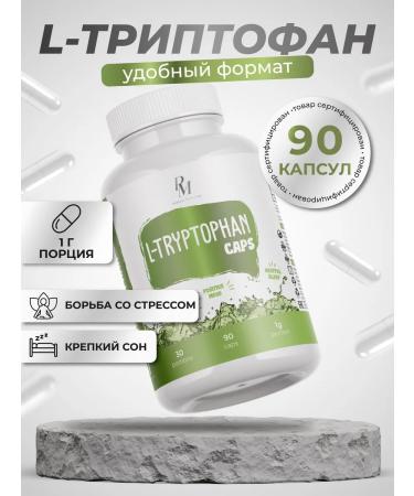 PM Organic Nutrition Tryptophan L-Tryptophan1000m 90k from stress for sleeping