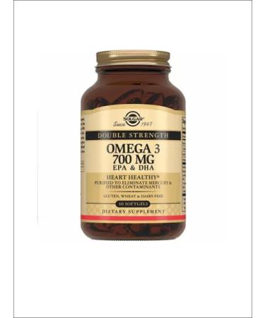 SOLGAR Double Omega-3 EPK DGK 700mg caps No. 60