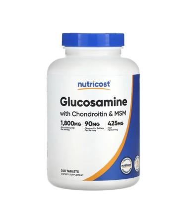 Nutricost Glucosamine with chondroitin and MSM 240 tablets