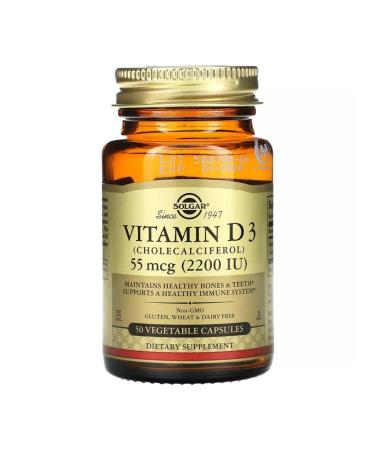 Vitamin D3 55 g (2200 IU) 50 plant capsules