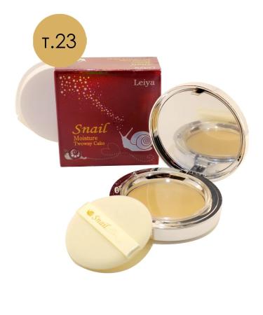 Leiya Moisturizing powder with mucin Snail SPF40 T23 Spare Bloc