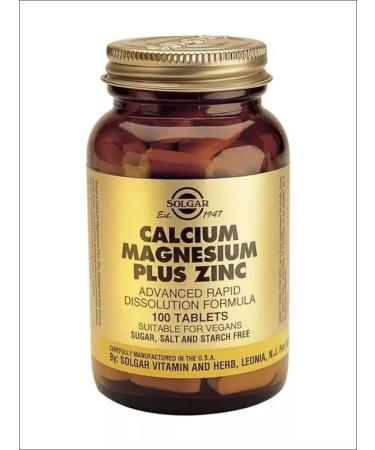 SOLGAR Calcium magnesium zinc No. 100 - Buy Online on GoSupps.com