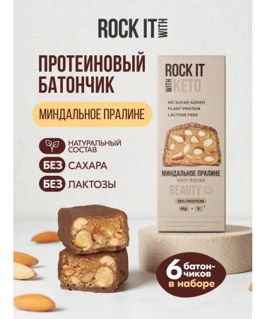 ROCK IT WITH ROCKET B. Low -carbal almond Rock it with 40 g * 6 pcs
