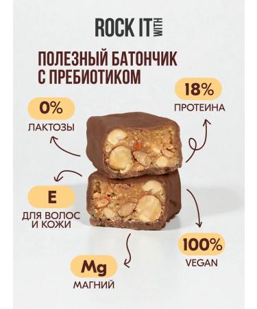 ROCK IT WITH ROCKET B. Low -carbal almond Rock it with 40 g * 6 pcs - Buy Online on GoSupps.com