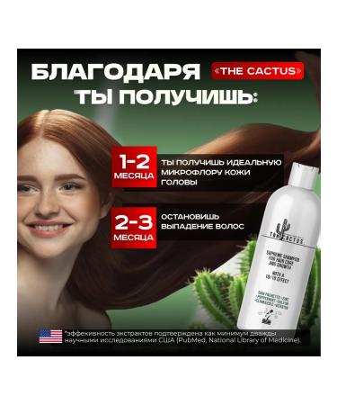THE CACTUS EFFECT Shampoo for hair growth and from baldness The Cactus - Buy Online on GoSupps.com