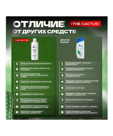 THE CACTUS EFFECT Shampoo for hair growth and from baldness The Cactus - Buy Online on GoSupps.com