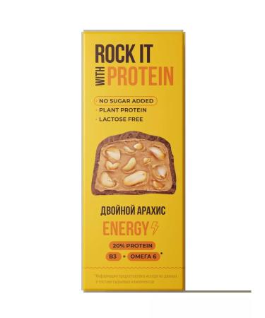 ROCK IT WITH ROCKET Protein double peanuts Rock it with 40 g * 6 pcs - Buy Online on GoSupps.com