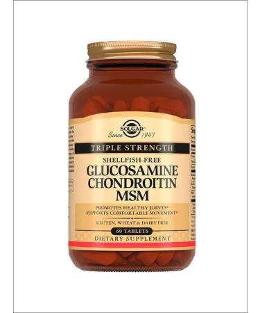 SOLGAR Complex Glucosamine Chondroitin and MSM for joints tab. 60