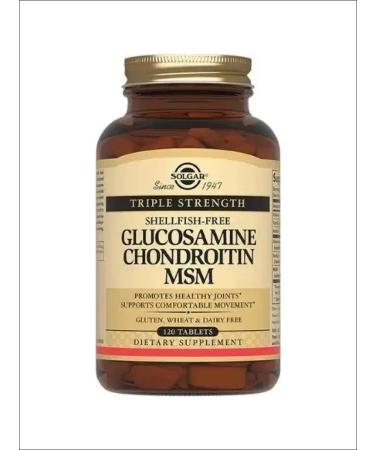 SOLGAR Complex Glucosamine Chondroitin and MSM for the joints of Tab.120