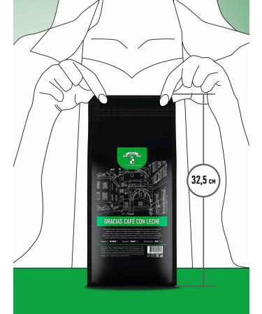 GRACIAS coffee Coffee in Cafe Con Leche Camps of 10 packs of 1 kg - Buy Online on GoSupps.com