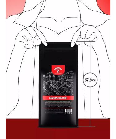 GRACIAS coffee Gracias Cortado coffee set of 5 packs 1 kg - Buy Online on GoSupps.com