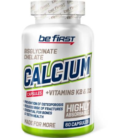 Be First Calcium Helat 60 capsules - Buy Online on GoSupps.com