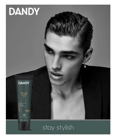 Dandy Male modeling hair gel strong fixation 150ml - Buy Online on GoSupps.com