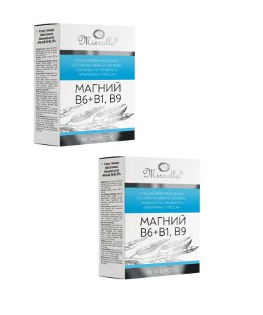 MIRROLLA Magnesium B6+B1 B9 2 pcs 60 table