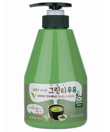 WELCOS Kwailnara Milk Body Lotion for Body with Green Tea 560ml - Buy Online on GoSupps.com