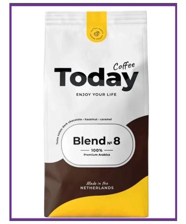 Today Coffee in grains 800 g Tuday Blend 8 - Buy Online on GoSupps.com