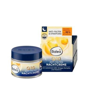 Balea Night cream for face with Q10 against wrinkles 50 ml 2 pcs - Buy Online on GoSupps.com