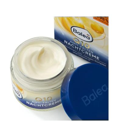 Balea Night cream for face with Q10 against wrinkles 50 ml 2 pcs - Buy Online on GoSupps.com