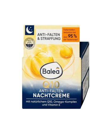 Balea Night cream for face with Q10 against wrinkles 50 ml 2 pcs - Buy Online on GoSupps.com