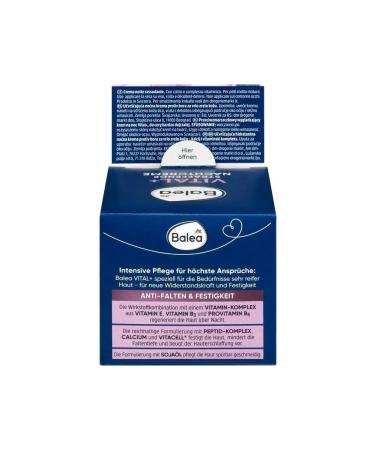 Balea Night cream Vital+ for mature skin 50 ml 1pc - Buy Online on GoSupps.com