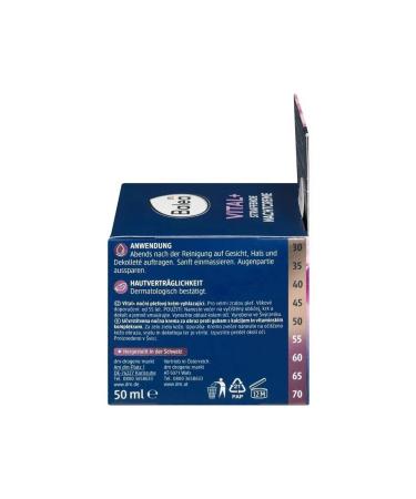 Balea Night cream Vital+ for mature skin 50 ml 1pc - Buy Online on GoSupps.com