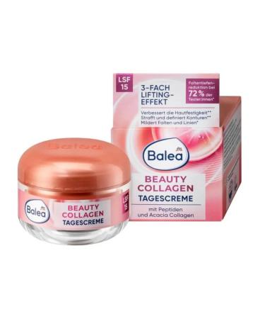 Balea Facial Cream Beauty Collagen SPF 15 50 ml 1 pc - Buy Online on GoSupps.com