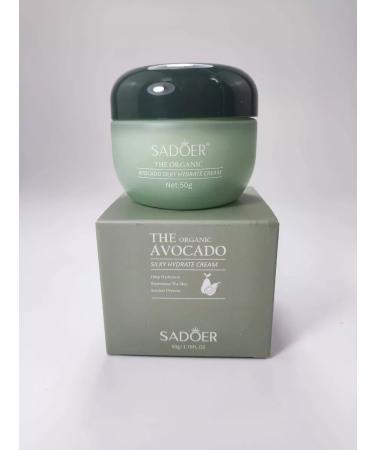 Cosmetics Moisturizing face with avocados
